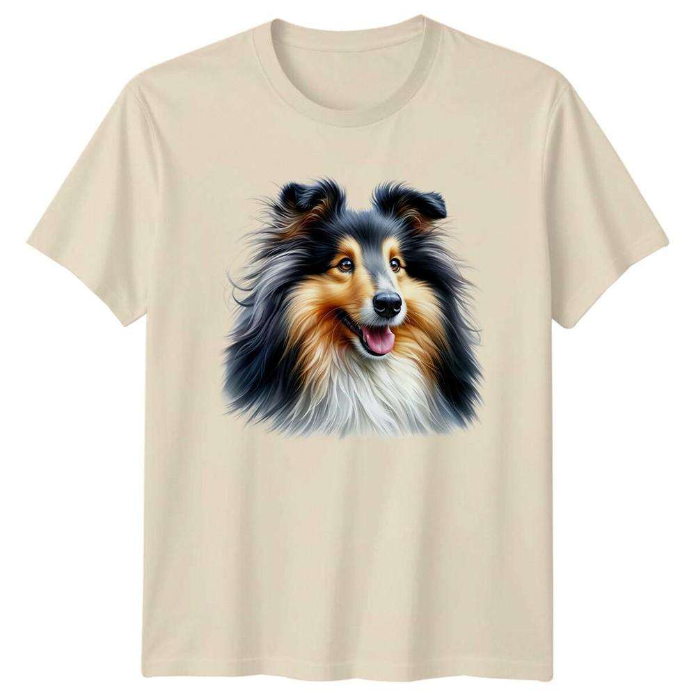 Sheltie Dog Portrait Graphic Pet Lover Collie Dog Breed TShirt