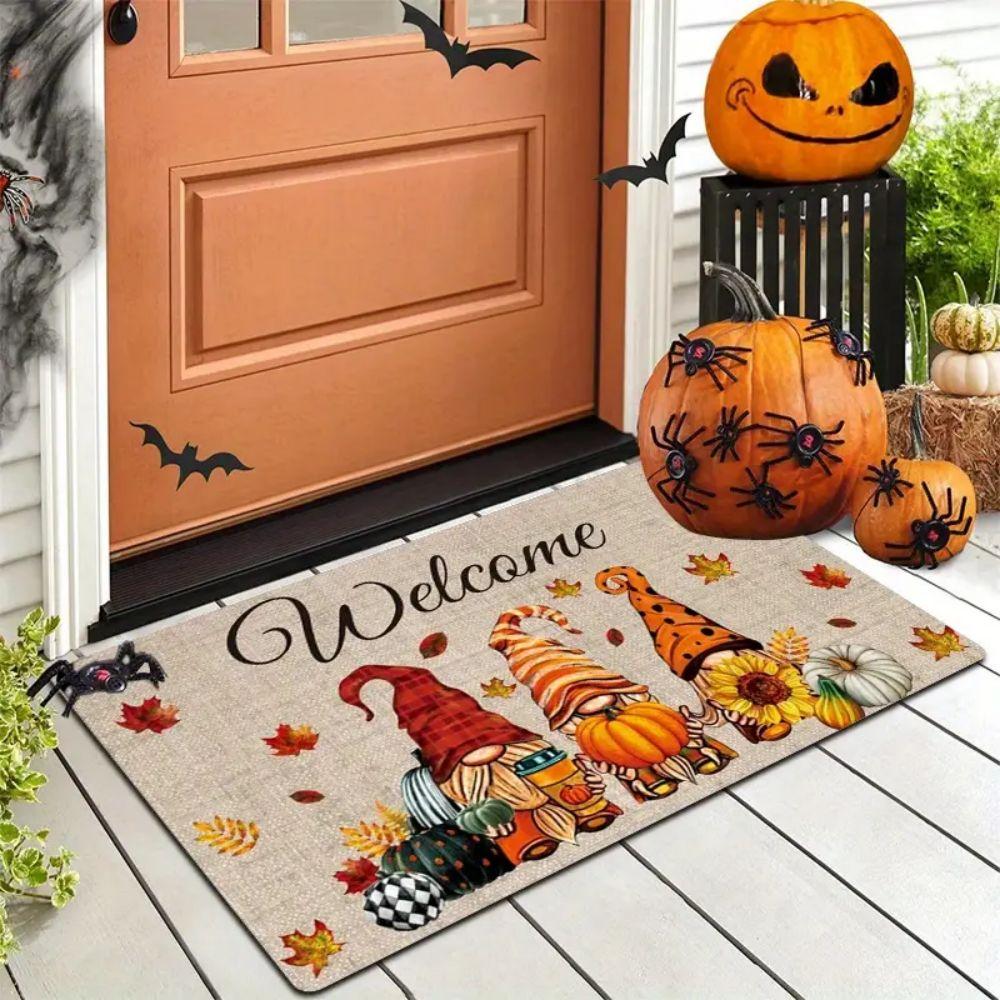 Thanksgiving Autumn Entrance Doormat - Bathroom Absorbent Carpet, Easy-To-Maintain Home Decoration Carpet