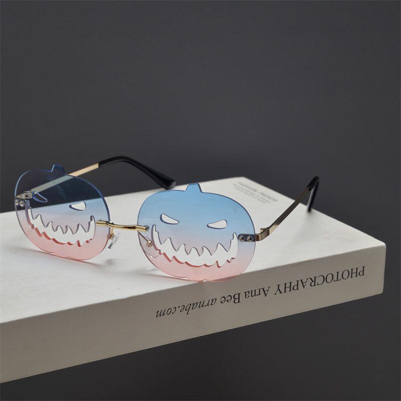 Halloween Pumpkin Glasses: Celebrity Cosplay Funny Sunglasses for Couples