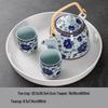 Anmu Chinese Ceramic Gongfu Tea Set with Tray