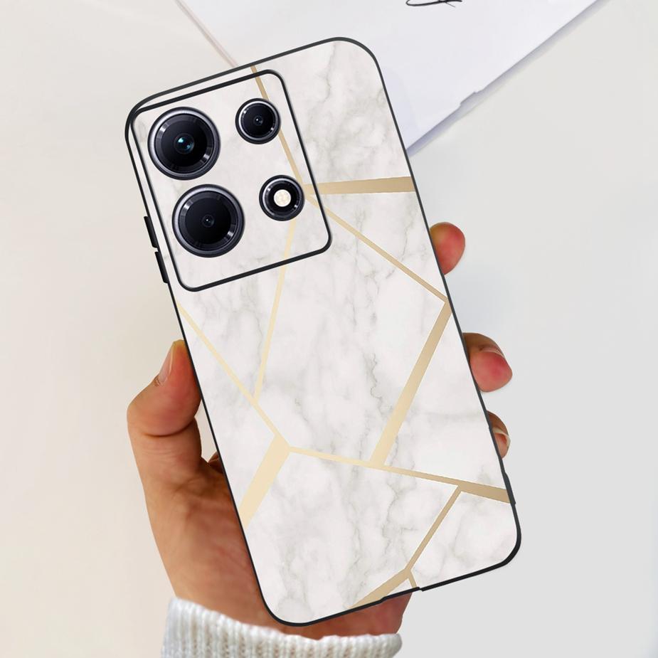 For Infinix Note 30i Case X6716 Stylish Cat Flowers Painted Cover Soft Silicone Phone Case For Infinix Note 30 Pro Note30 Bumper