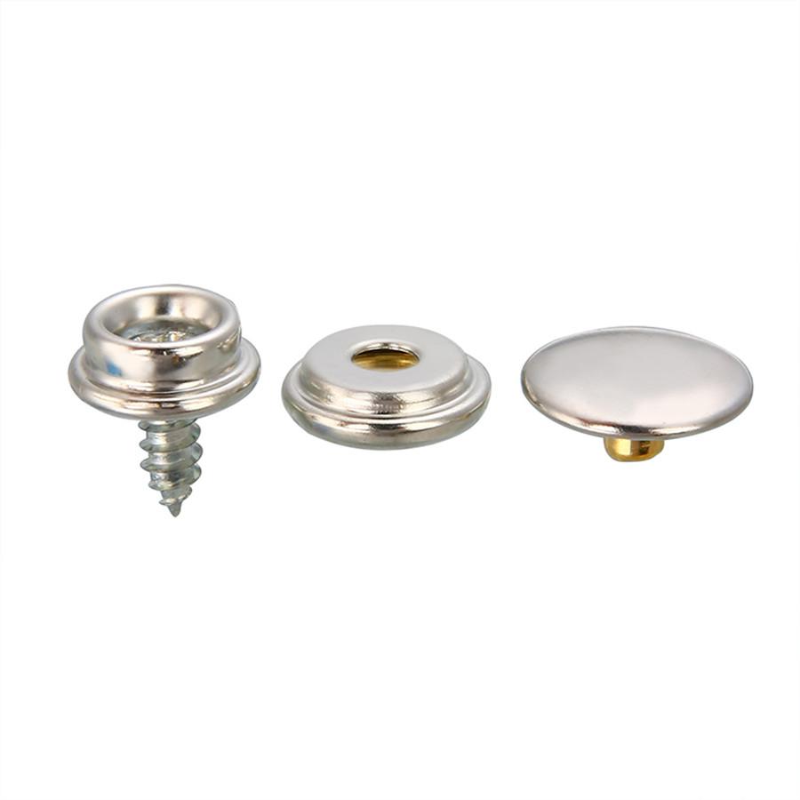 77PCS HOT SALE 15mm STAINLESS STEEL BOAT COVER CANVAS SNAP FASTENER REPAIR KIT