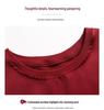 Seven-Sleeve Women's Satin Acetate T-Shirt - Spring 2025 Collection, Modal Round Neck, Fashionable and Versatile.