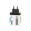 New USB A+C 240W Charger Plug Multi Port EU/US Phone Charger Adapter With Light PD QC3.0 USB C Charger for iPhone//Samsung
