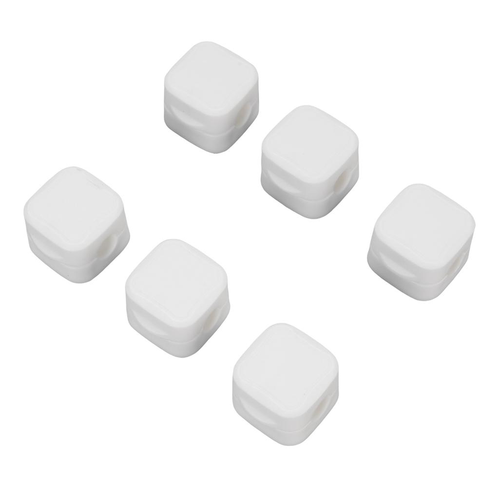 6pcs Magnetic Cable Clips Cord Holder Desk Cable Management Adhesive Wire Holder Keeper Organizer