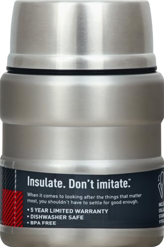 Thermos Stainless Steel King Silver Food Jar (0.45L) Insulated (Silver)