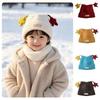Thick Knit Children Hat Star Decor Knitted Cap Fashion Toddler Hat Winter Outdoor