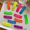 Korean Fluorescent Square Hair Clip - Large, Colorful Epoxy for Girls