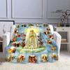 Virgin Mary Faith Print Blanket Flannel Soft Comfort Blanket Home Travel Blanket Kids Warm Blanket picnic blanket birthday gift