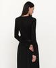 MUSINSA STANDARD WOMAN Women'S Wool Tencel Slim Long Sleeve T-Shirt [Black]