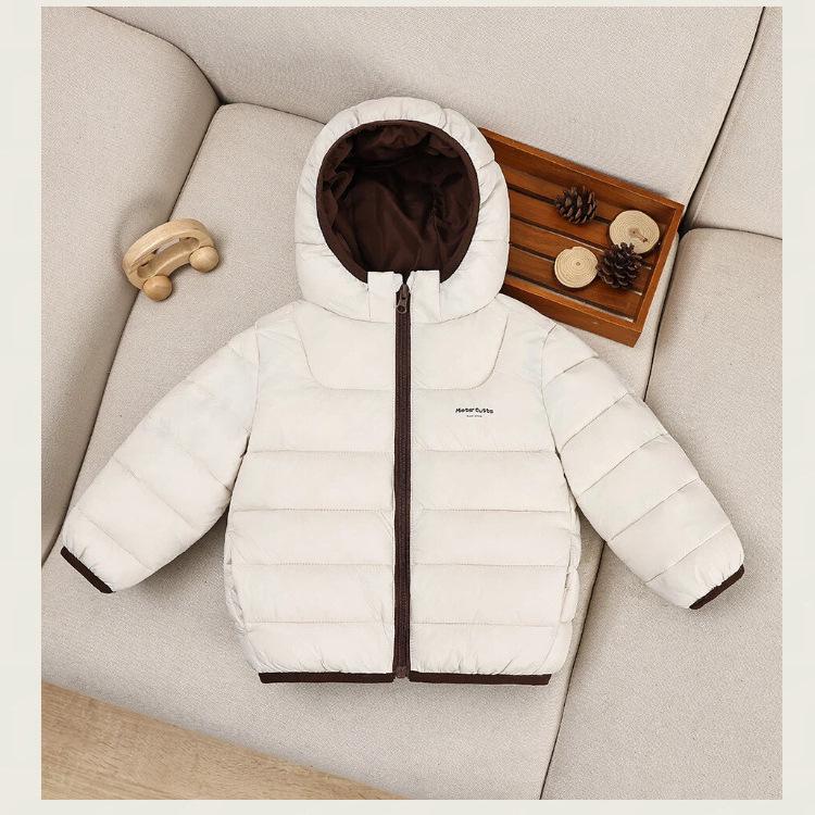 Kids' Hooded Cotton Jacket - 2026 Winter Lightweight Padded Coat for Boys & Girls