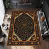 Gothic Black Spider Web Carpet American Style Rug Cozy Home Floor Mat Lounge Office Apartment Indoor Lounge Living Room Luxury