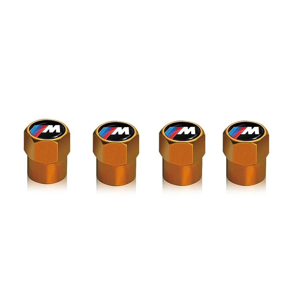 BABD1 For BMW New 4Pcs Car Wheel Tire Valve Caps Air Stem Covers for BMW M E34 E36 E60 E90 E46 F10 F20 F30 X5 X6 X1 M3 M5 M6 E71 Acce