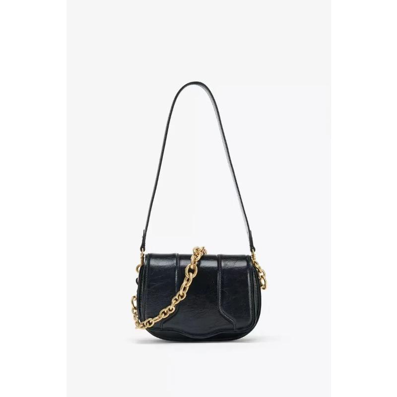Designer Female Flap Shoulder Underarm Bag Armpit Handbags and Purses New Vintage Leather Crossbody Bags for Women