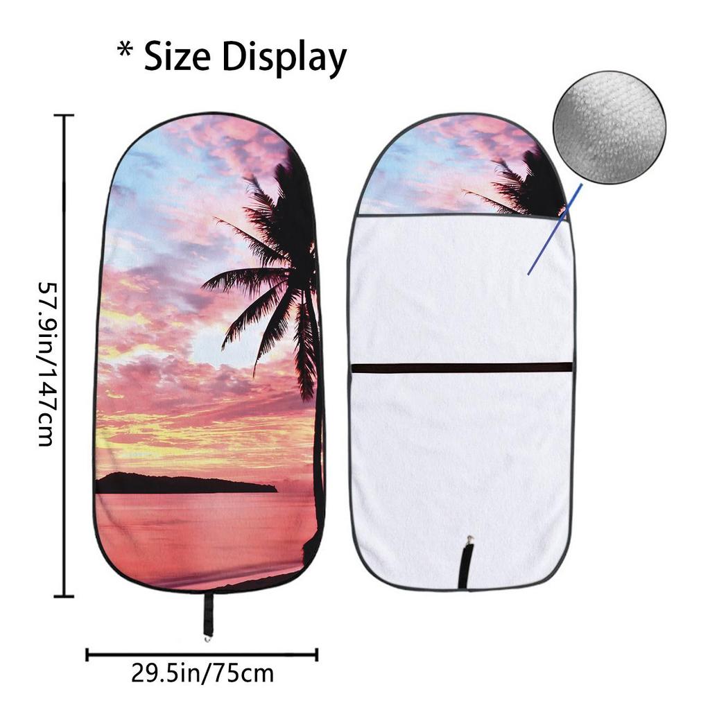 Car Seat Towel Cover - Universal Front Protector for Gym & Workout, All-Season Use
