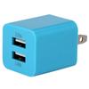 Cor 2 Portas Saída USB 5V Plug de Carregador de Parede Adaptador de Energia de Viagem Telefone