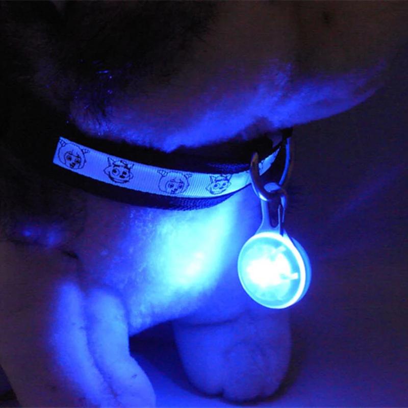 LED Pet Dog Collar Pendant Night Safety Pendant Pet Luminous Night Light Collar Pet Dogs Supplies Dog Collar Anti-lost Pendant