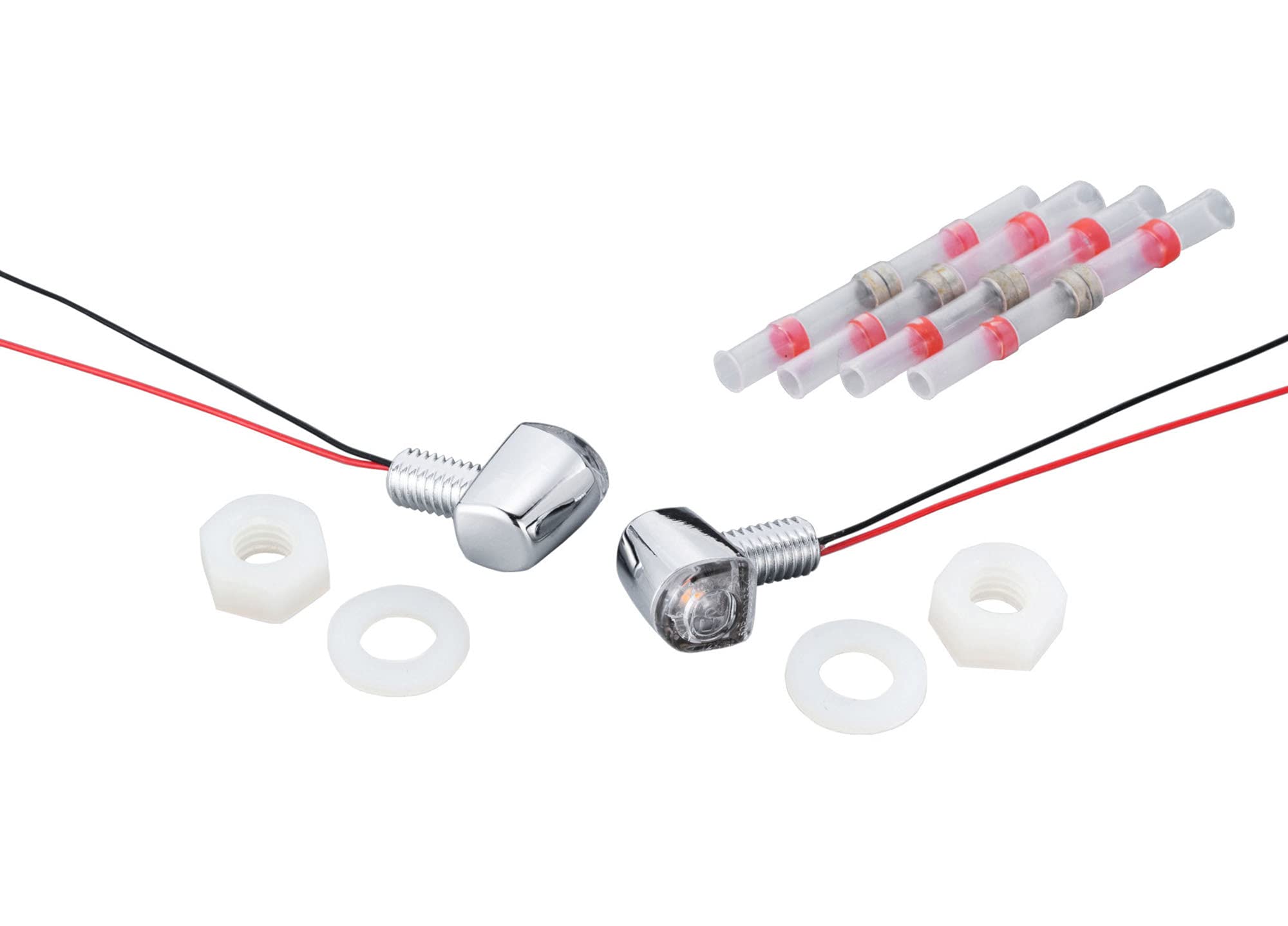 

Kijima Мотоциклетные запчасти Нано указатель поворота Ультра Пакет хромированных ламп, Маленький, Одинарный, 12В1,5Вт, 2, Хромированный/Янтарный, 219-5195