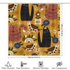 Cute Animal Cartoon Printed Shower Curtain Waterproof Bath Decoration Home Accessories For Bathroom Decor Wall Hanging Tapes
