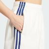 Adidas Originals Striped Logo Elastic High Waist Loose Straight Casual Shorts Women Shorts White IT9841