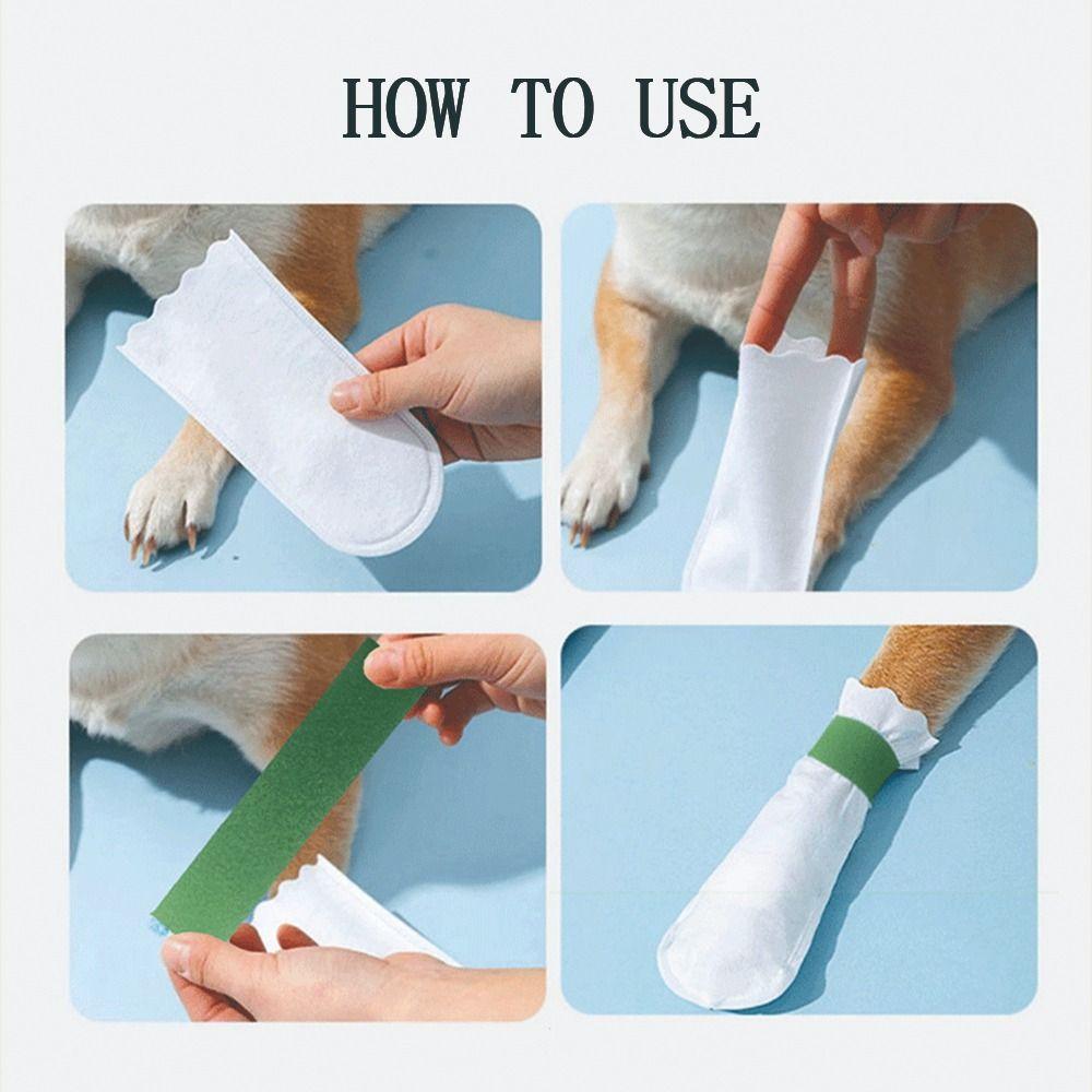 Waterproof Disposable Pet Foot Covers Breathable Pet Shoes Anti-dirty Pet Boots  Small Dog