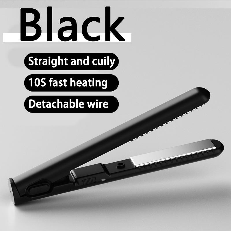 Compact Dual-Use USB Curling and Straightening Iron for Dorms and Travel