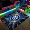 Borussia Dortmund Design Crystal Velvet Carpet Cozy Non?Slip Printed Rug For Bedroom Living Room Entrance