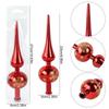 Christmas Tree Topper Gold Ornament - Handicrafts Tip-Shaped Decor, Elegant Home Decoration for Xmas Holiday