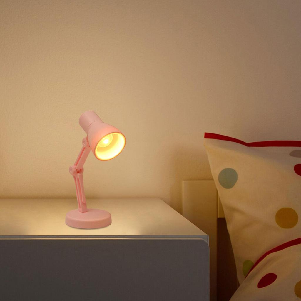 Mini Desk Lamp LED Portable Night Light Clip On for Fairy Garden