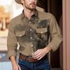Men'S Fashionable Lapel And Shoulder Length Short Sleeved Casual Top
