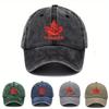 Pc Retro Canada Style Hat Outdoor Style Baseball Cap Four Seasons Style Dad Hat Classic Washed Fishing Hats Adjustable Styl