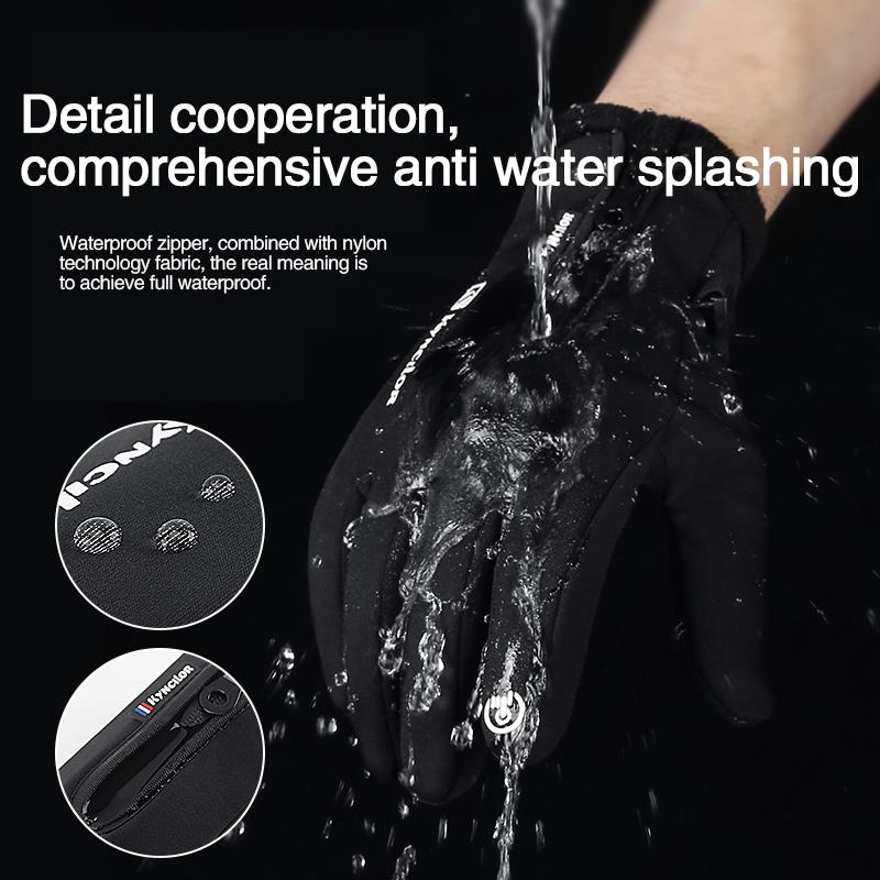 Motorcycle Gloves Moto Gloves Winter Thermal Fleece Lined Winter Waterproof Touch Screen Non-slip Motorbike Riding Gloves
