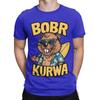BOBR KURWA Funny Epic Beaver Meme Hawaii Funny Graphic 100 Cotton TShirt Bobr Kurwa Tees Tops For Unisex