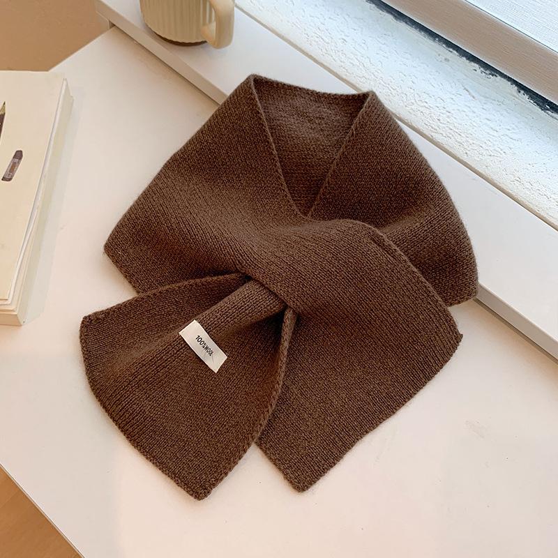 Sciarpa a triangolo in lana merino australiana lavorata a maglia per donna - Versatile, Calda, Sciarpa casual