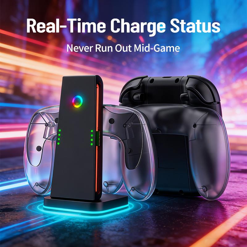 Charging Grip for Switch 2 JoyCon Multi-Function Handle Holder Type-C Charging Dock Grip Adapter for NS Switch2 Accessories