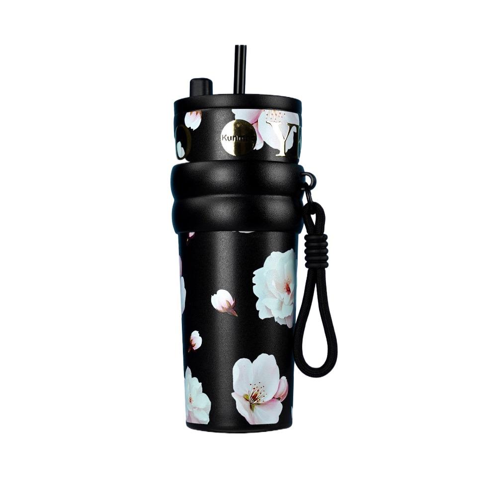 

High-Capacity Vacuum Cup 710ML Thermal Water Bottle Cute Insulated Cup for Student Children чорний