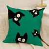 fashing and surprising cat patterns Pillow Case Natural Linen Double-Sided Printing Sofa Home Decor Cushion Cover