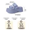 Fashion tribe Velcro blue platform sandals women's outer wear 2025 summer new non-slip beach shoes slippers