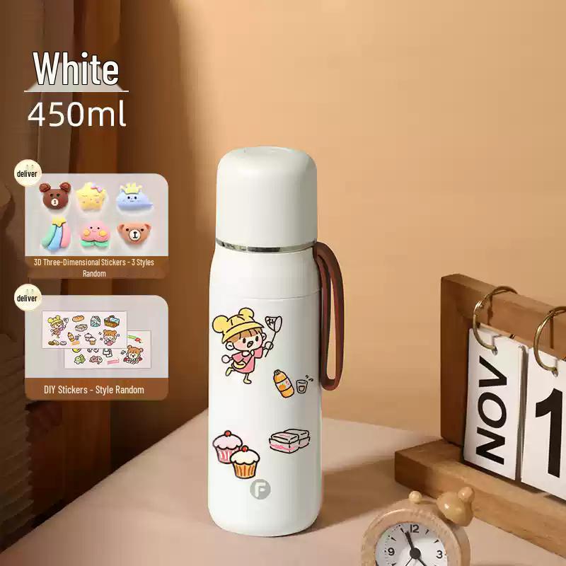 Fuguang Mini Portable 304 Stainless Steel Thermos Cup, 450ml