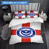 3PCS Ports Fc Crest Printed Soft Bedding Set,Including 1pc Duvet Cover And 2pcs Pillowcases Perfect for Bedroom, Dormitory, Fan Gift
