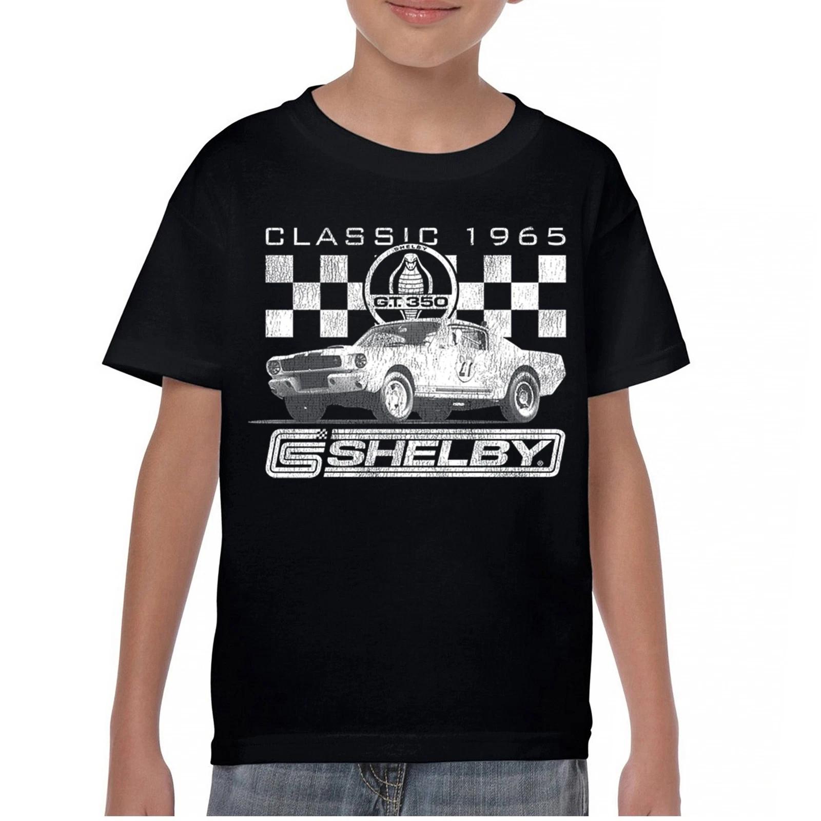 Классическая футболка 1965 Shelby GT350 для детей и мальчиков Mustang GT Racing Powered by Ford Kids 150