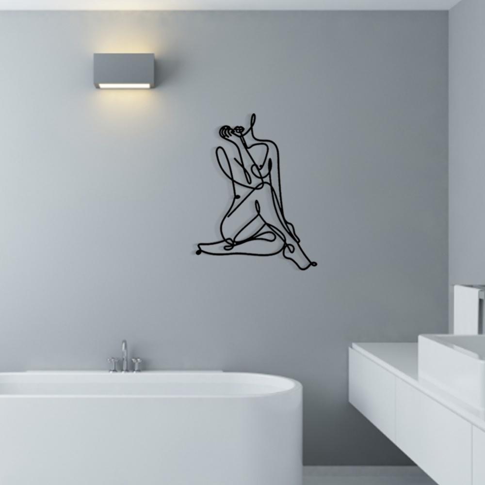 Veggkunstdekor Minimalistisk Kvinnekropp for Soverom Bad Stue