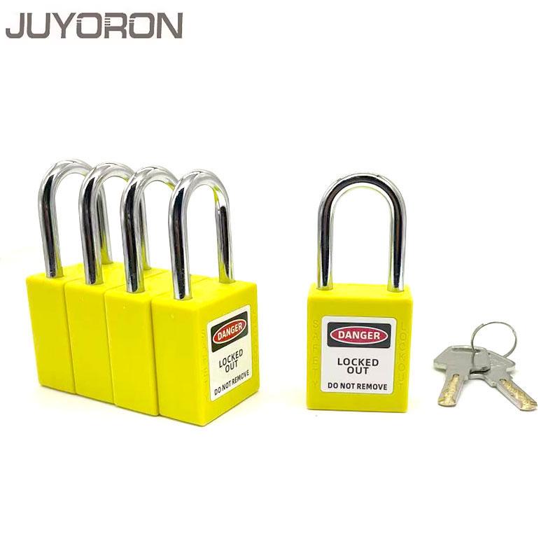 5PCS Lockout/Tagout Steel Industrical Seguridad Safety Padlock Red Yellow Green Black Blue Mini Lockout Padlock with 2 Keys 6