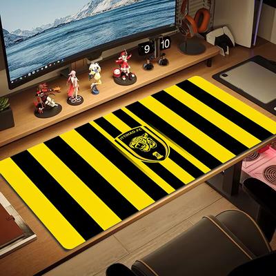 Ittihad FC Lace Solid Color Mouse Pad Large Gaming Table Cushion Non-slip Laptop Tablet Big Mousepad XXL Mat Mini PC Playmat With Lock Edge