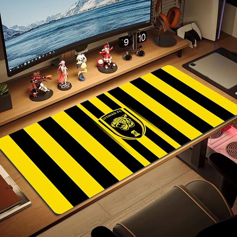 Ittihad FC Lace Solid Color Mouse Pad Large Gaming Table Cushion Non-slip Laptop Tablet Big Mousepad XXL Mat Mini PC Playmat With Lock edge