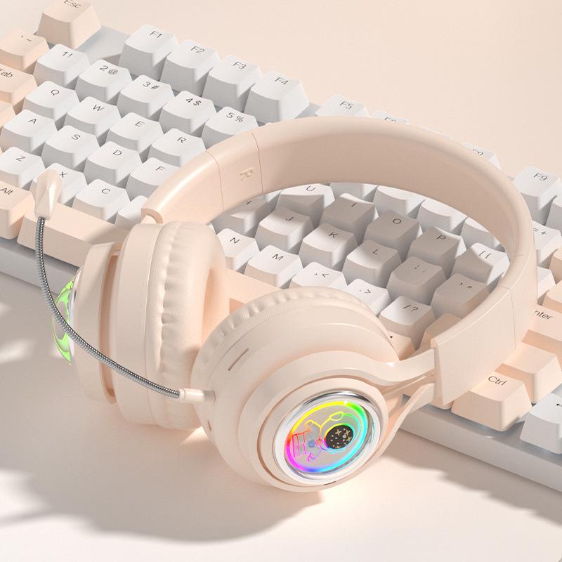 S5(M2) Astronaut Bluetooth Earbuds: Luminous Wireless Gaming Headphones with Heavy Bass