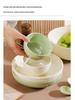 2024 Creative Ceramic Tableware: Thickened Rice Bowl & Deep Soup Plate, Cream Style, Microwave Safe