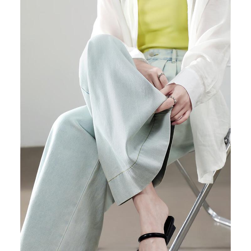 

Demana Cloud Cotton Tummy Control Wide-Leg Straight Jeans L