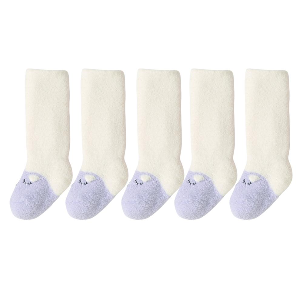 5Pairs 0-36M Winter Baby Newborn Socks Thick Warm Long Leg Socks Soft  Comfortable Boy Girl Toddler Socks