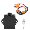 ATV Ignition Coil + Spark Plug + CDI Kit 3530‑011 Replacement for Arctic Cat 300 1998‑2005 2x4 4X4 3530‑011